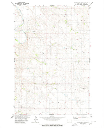 United States Geological Survey Boyce Creek West, ND (1980, 24000-Scale) digital map