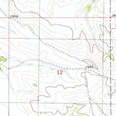 United States Geological Survey Boyce Creek West, ND (1980, 24000-Scale) digital map