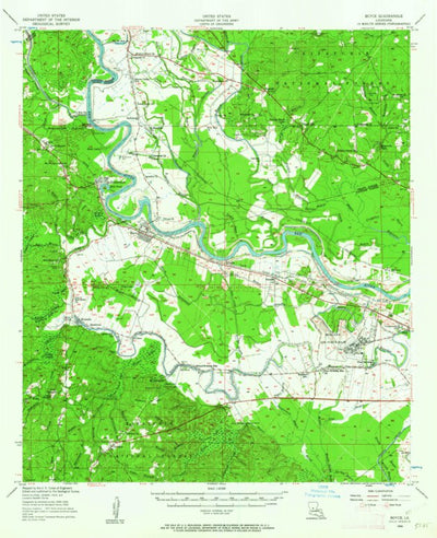 United States Geological Survey Boyce, LA (1956, 62500-Scale) digital map