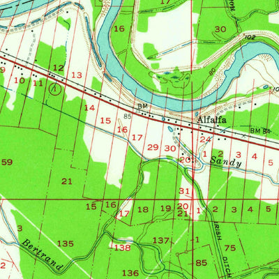 United States Geological Survey Boyce, LA (1956, 62500-Scale) digital map