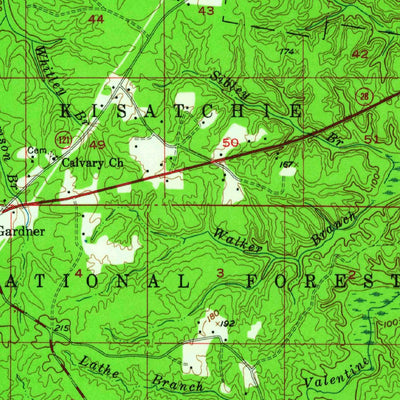 United States Geological Survey Boyce, LA (1956, 62500-Scale) digital map