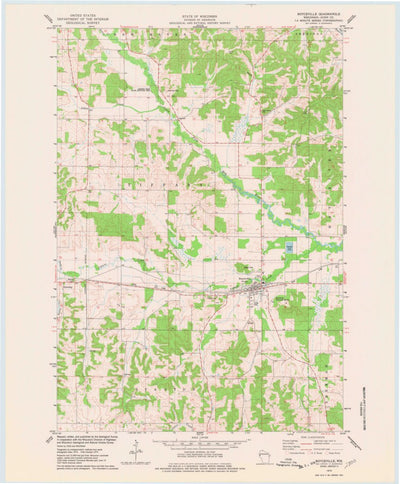 United States Geological Survey Boyceville, WI (1975, 24000-Scale) digital map