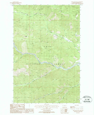 United States Geological Survey Boyd Mountain, MT (1988, 24000-Scale) digital map