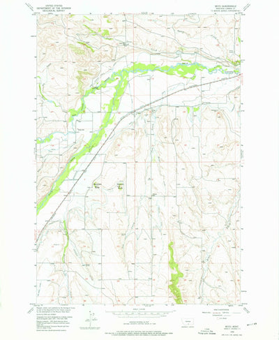 United States Geological Survey Boyd, MT (1956, 24000-Scale) digital map