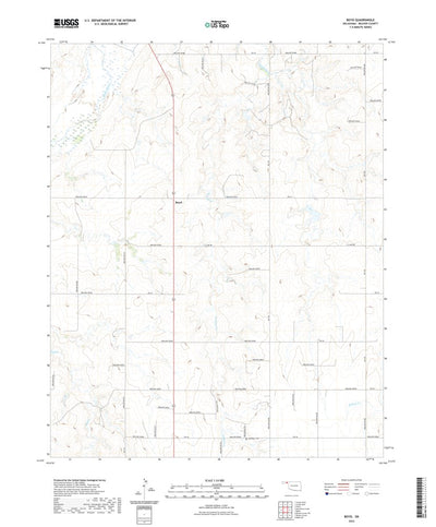 United States Geological Survey Boyd, OK (2022, 24000-Scale) digital map