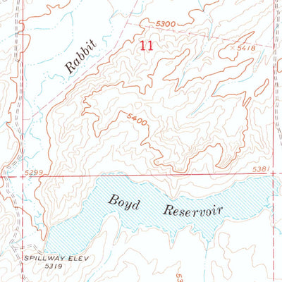 United States Geological Survey Boyd Reservoir, NV (1962, 24000-Scale) digital map