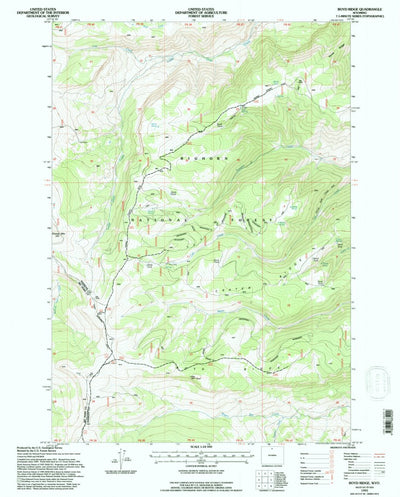 United States Geological Survey Boyd Ridge, WY (1993, 24000-Scale) digital map