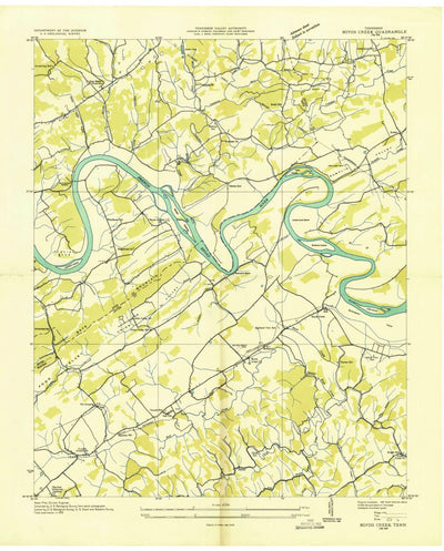 United States Geological Survey Boyds Creek, TN (1935, 24000-Scale) digital map