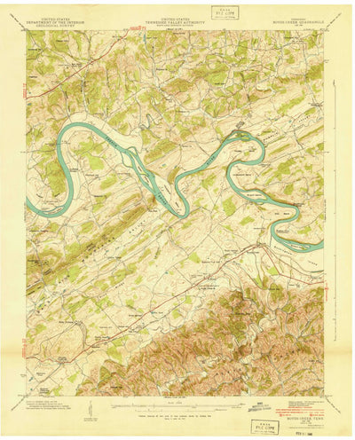 United States Geological Survey Boyds Creek, TN (1940, 24000-Scale) digital map