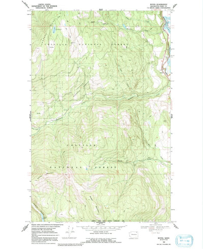 United States Geological Survey Boyds, WA (1969, 24000-Scale) digital map