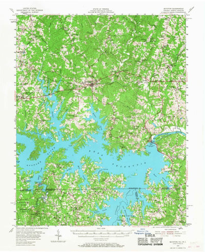 United States Geological Survey Boydton, VA-NC (1955, 62500-Scale) digital map