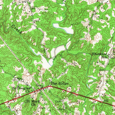 United States Geological Survey Boydton, VA-NC (1955, 62500-Scale) digital map