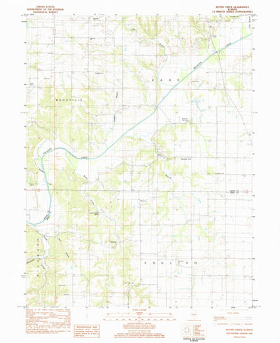 United States Geological Survey Boyer Creek, IL (1983, 24000-Scale) digital map