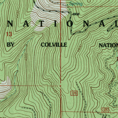 United States Geological Survey Boyer Mountain, WA (1992, 24000-Scale) digital map