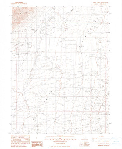 United States Geological Survey Boyer Ranch, NV (1990, 24000-Scale) digital map