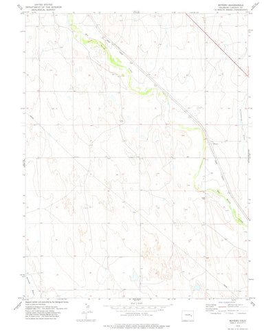 United States Geological Survey Boyero, CO (1978, 24000-Scale) digital map
