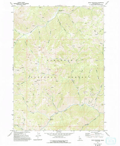 United States Geological Survey Boyle Mountain, ID (1970, 24000-Scale) digital map