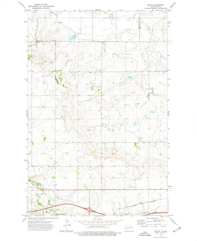 United States Geological Survey Boyle, ND (1973, 24000-Scale) digital map