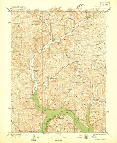 United States Geological Survey Boylers Mill, MO (1935, 24000-Scale) digital map