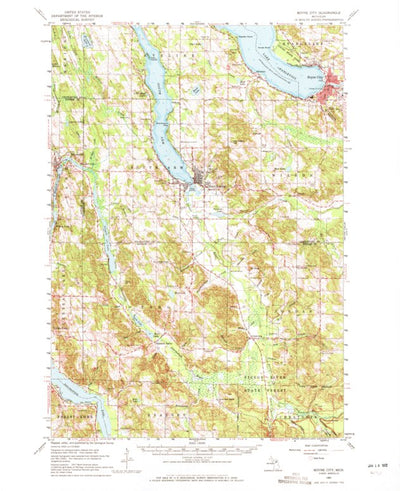 United States Geological Survey Boyne City, MI (1961, 62500-Scale) digital map