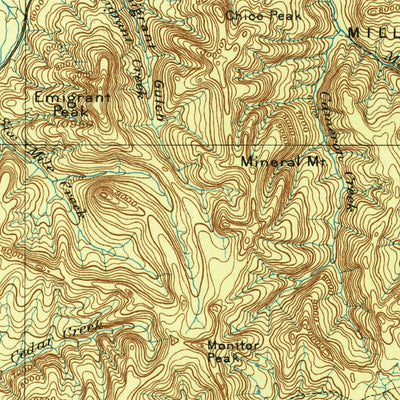 United States Geological Survey Bozeman E, MT-WY (1893, 250000-Scale) digital map