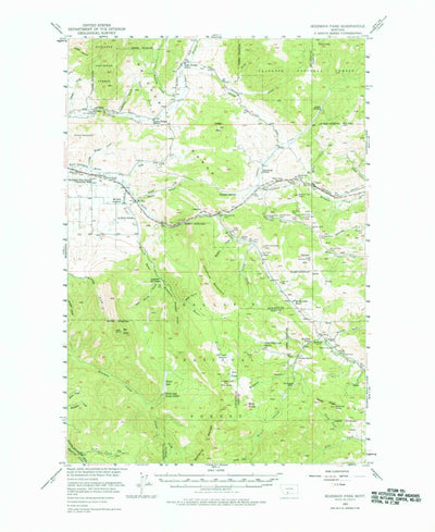 United States Geological Survey Bozeman Pass, MT (1951, 62500-Scale) digital map