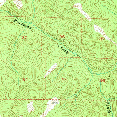 United States Geological Survey Bozeman Pass, MT (1951, 62500-Scale) digital map