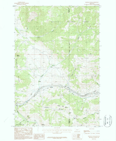 United States Geological Survey Bozeman Pass, MT (1987, 24000-Scale) digital map