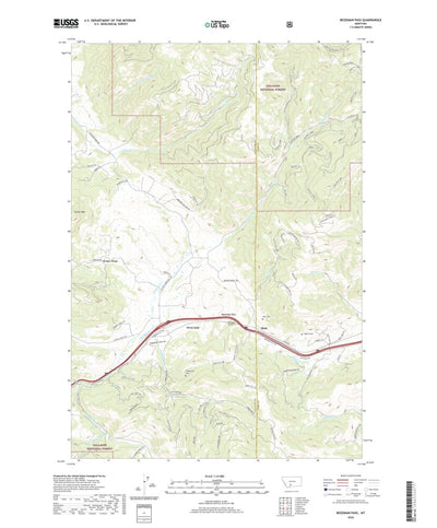 United States Geological Survey Bozeman Pass, MT (2020, 24000-Scale) digital map