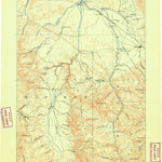 United States Geological Survey Bozeman W, MT-WY (1888, 250000-Scale) digital map