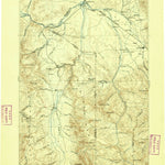 United States Geological Survey Bozeman W, MT-WY (1895, 250000-Scale) digital map