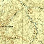 United States Geological Survey Bozeman W, MT-WY (1895, 250000-Scale) digital map