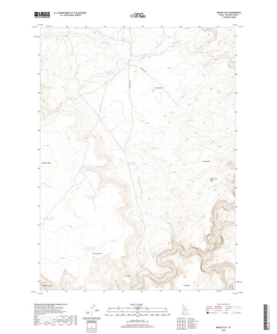 United States Geological Survey Brace Flat, ID (2020, 24000-Scale) digital map