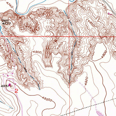 United States Geological Survey Bracewell, CO (1950, 24000-Scale) digital map