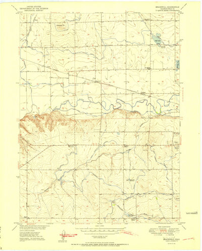 United States Geological Survey Bracewell, CO (1951, 24000-Scale) digital map