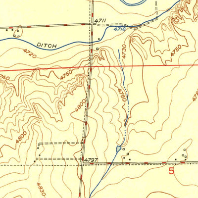 United States Geological Survey Bracewell, CO (1951, 24000-Scale) digital map