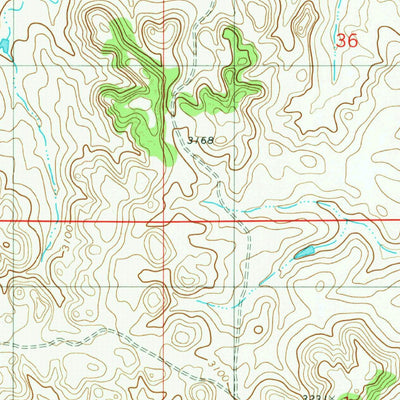 United States Geological Survey Bracket Butte, MT (1981, 24000-Scale) digital map