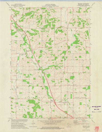 United States Geological Survey Brackett, WI (1973, 24000-Scale) digital map