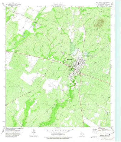 Brackettville, Tx (1974, 24000-scale) Map By United States Geological 