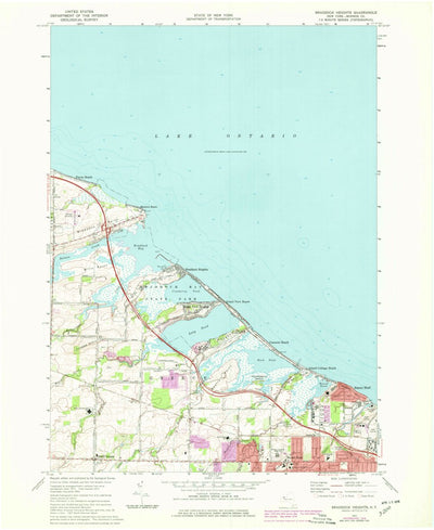 United States Geological Survey Braddock Heights, NY (1971, 24000-Scale) digital map