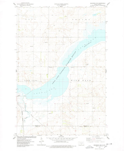 United States Geological Survey Braddock NW, ND (1975, 24000-Scale) digital map