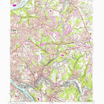 United States Geological Survey Braddock, PA (1960, 24000-Scale) digital map