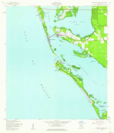 United States Geological Survey Bradenton Beach, FL (1944, 24000-Scale) digital map