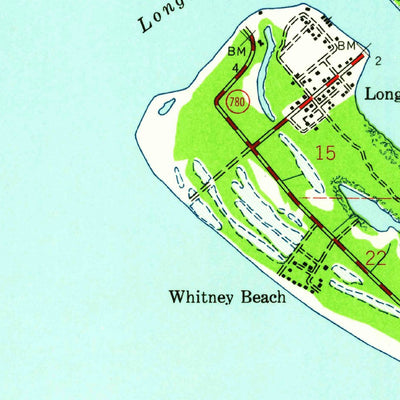 United States Geological Survey Bradenton Beach, FL (1944, 24000-Scale) digital map