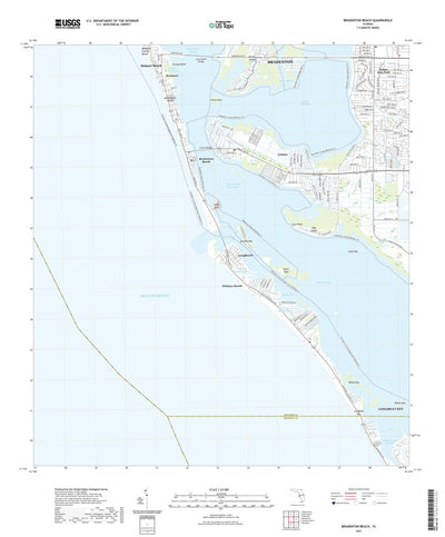 United States Geological Survey Bradenton Beach, FL (2021, 24000-Scale) digital map