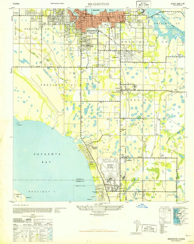 United States Geological Survey Bradenton, FL (1947, 24000-Scale) digital map