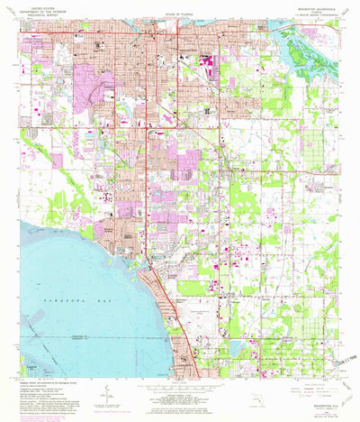 United States Geological Survey Bradenton, FL (1964, 24000-Scale) digital map