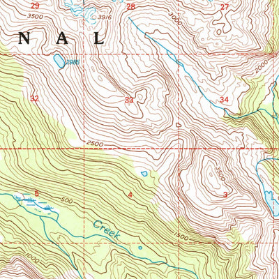 United States Geological Survey Bradfield Canal A-1, AK (2000, 63360-Scale) digital map