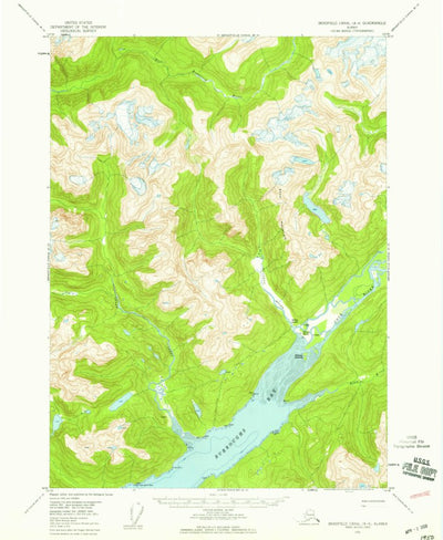 United States Geological Survey Bradfield Canal A-4, AK (1955, 63360-Scale) digital map