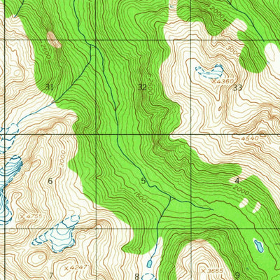 United States Geological Survey Bradfield Canal A-5, AK (1955, 63360-Scale) digital map